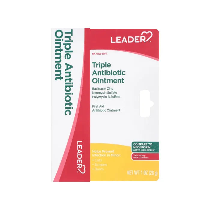 Leader(Tm)Triple Antibiotic Plus Pain Relief Max Strength Ointment 1 Oz