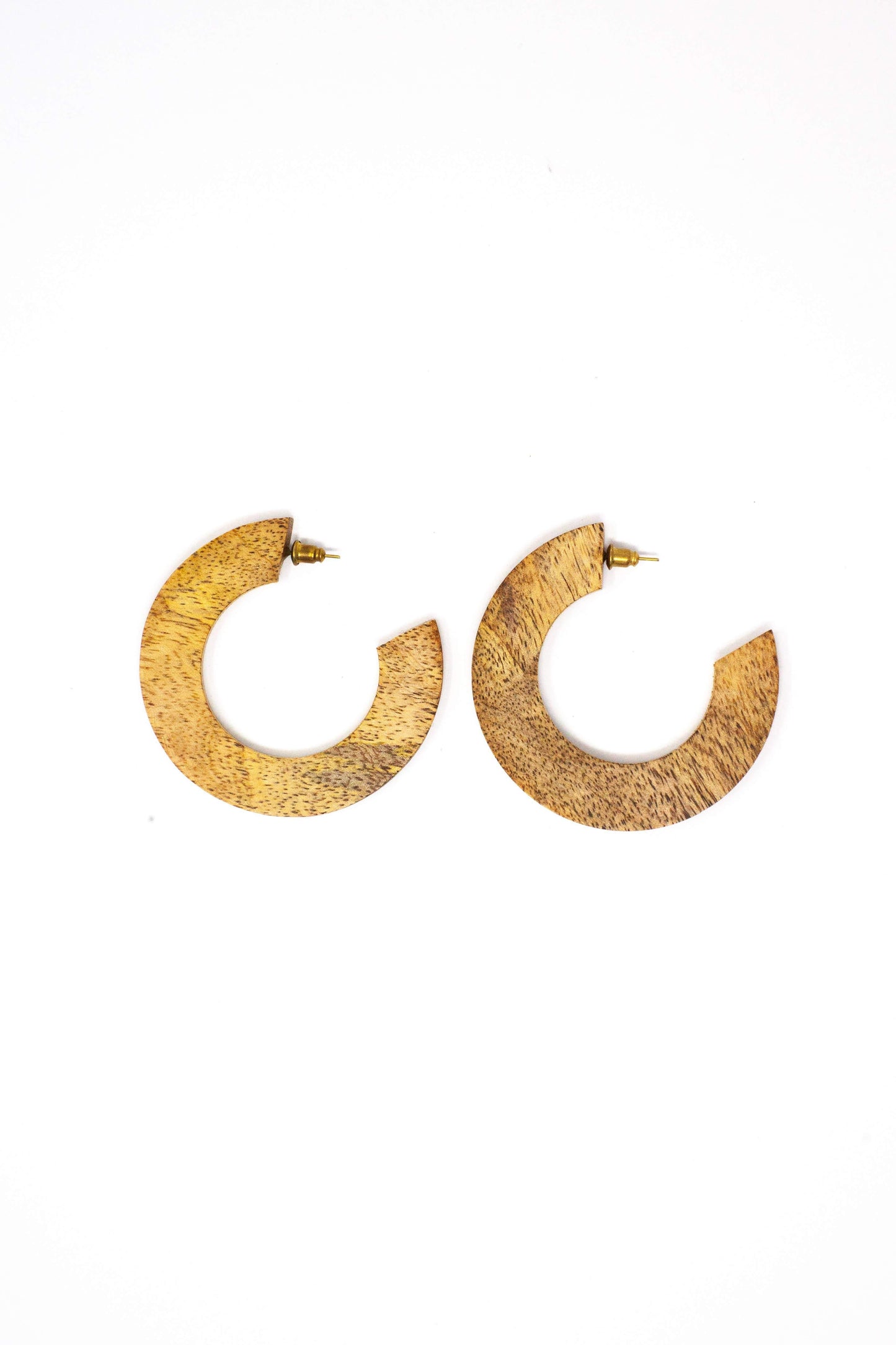 Wood Mango Hoops