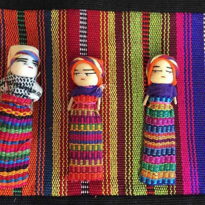 Worry Doll Carry-All Woven Tote - Guatemala