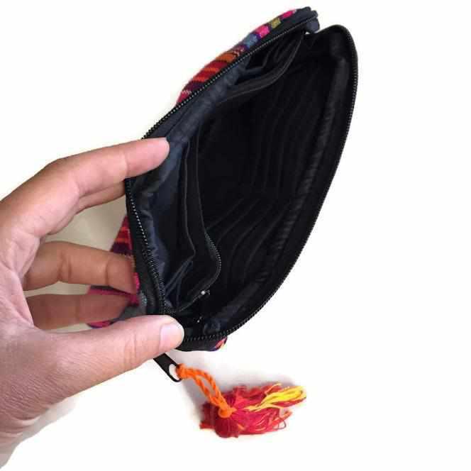 Worry Doll Multicolor Boho Wallet - Guatemala