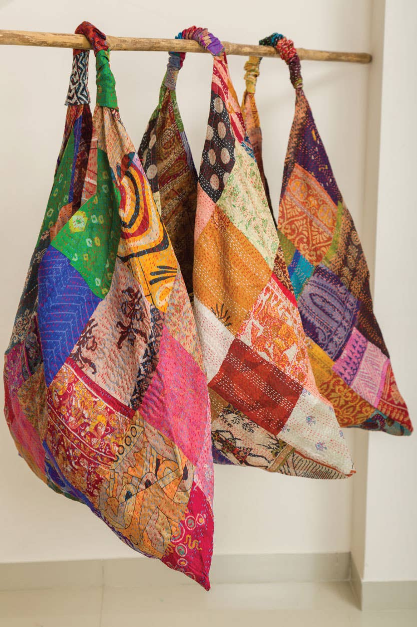 Kantha Silk Triangle Bag - Osadia Concept Store