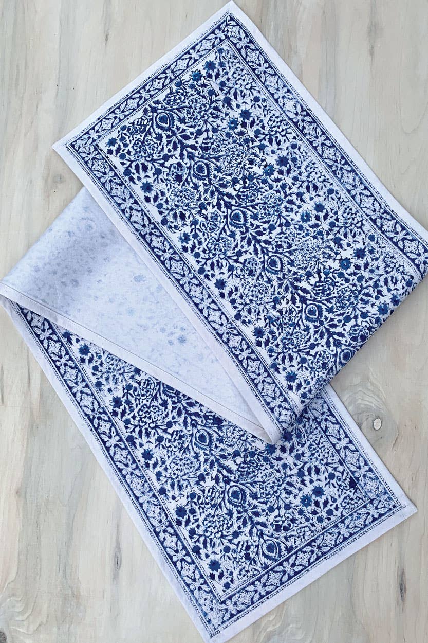 Blue Vine Table Runner - Osadia Concept Store