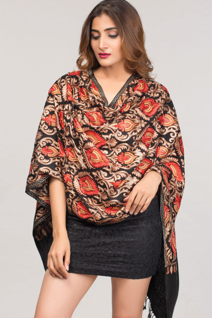 Mandira Embroidered Shawl - Osadia Concept Store