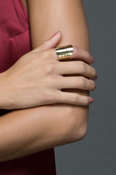 BURNISHED BRASS RING - Osadia Concept Store