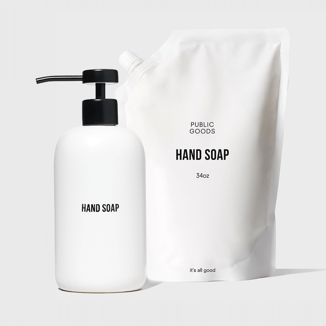 Stoneware Soap Dispenser + Hand Soap Refill - Osadia Concept Store