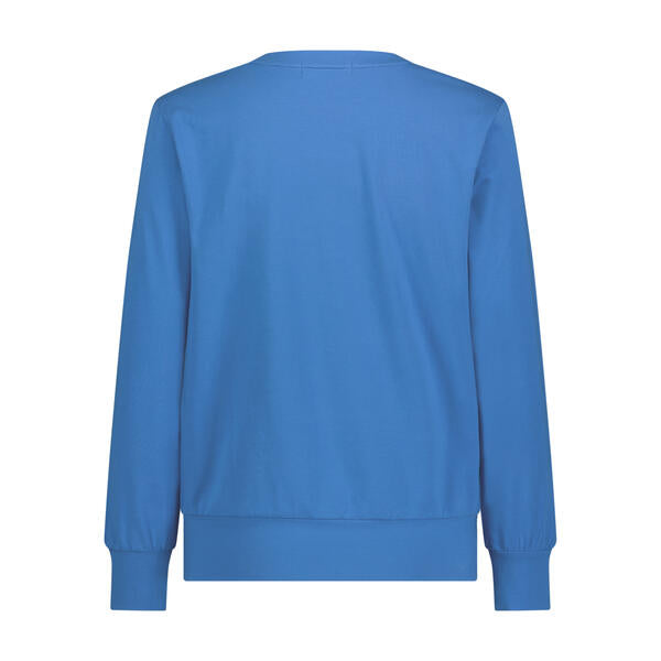 Sweatshirt Tee- Cobalt