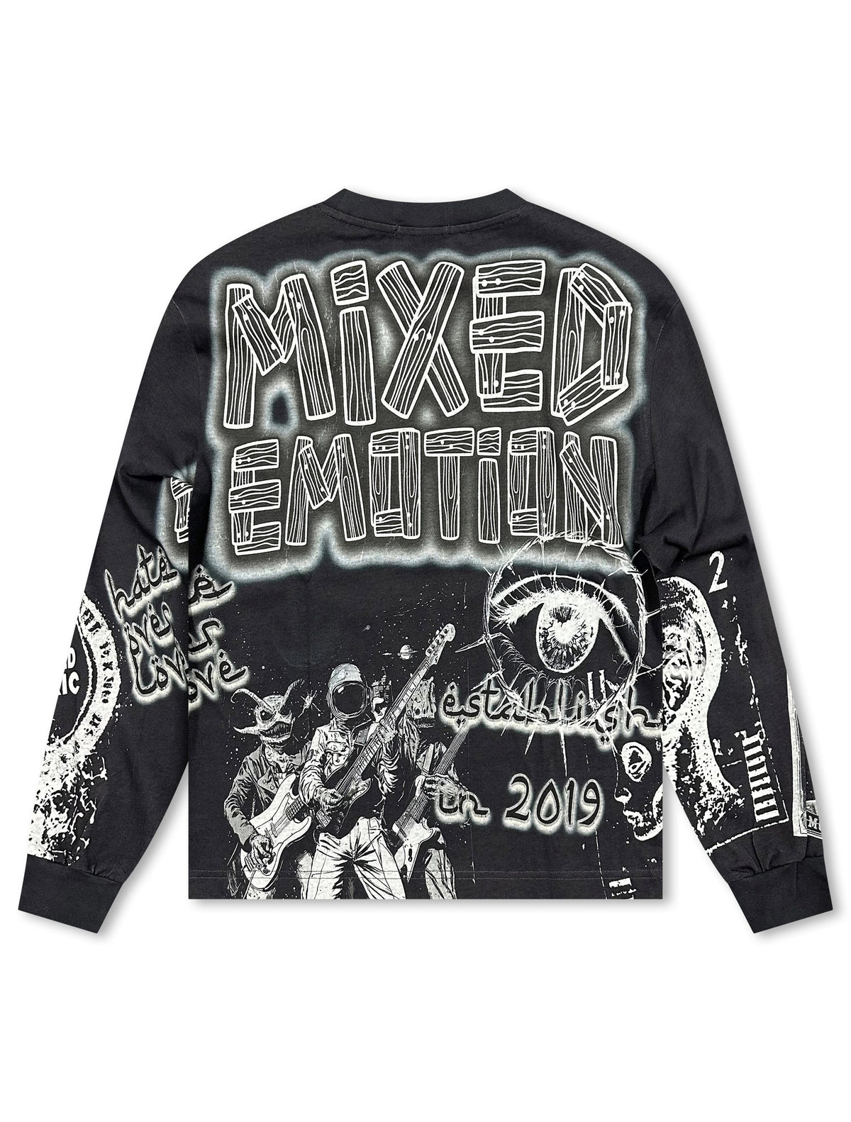 Mixed Emotion Astro Long Sleeve - Black