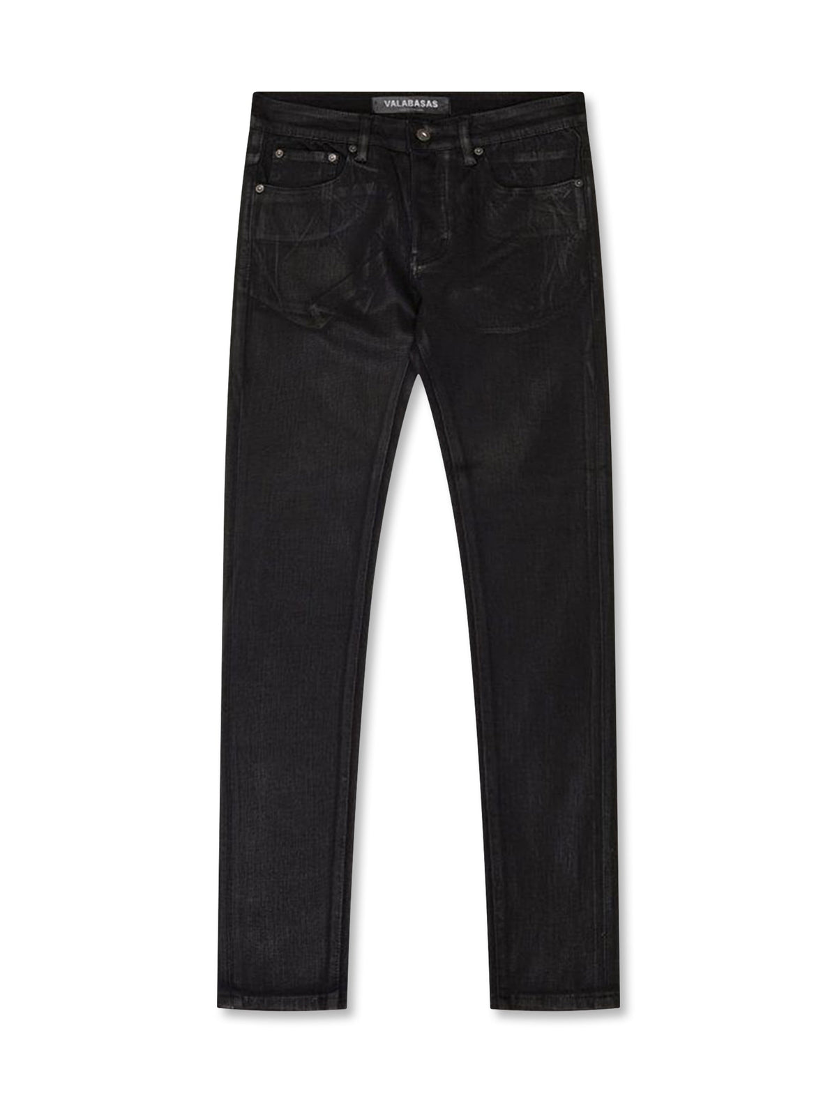 Valabasas Mr.Flex Stretch Skinny Jeans - Black Waxed