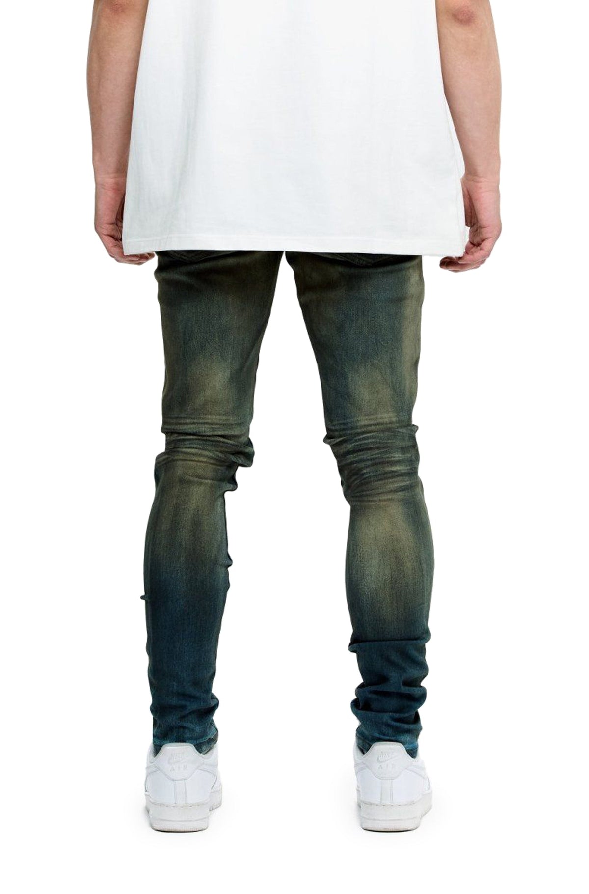 Valabasas Mr. Flex Stretch Skinny Jeans - Moss Blue