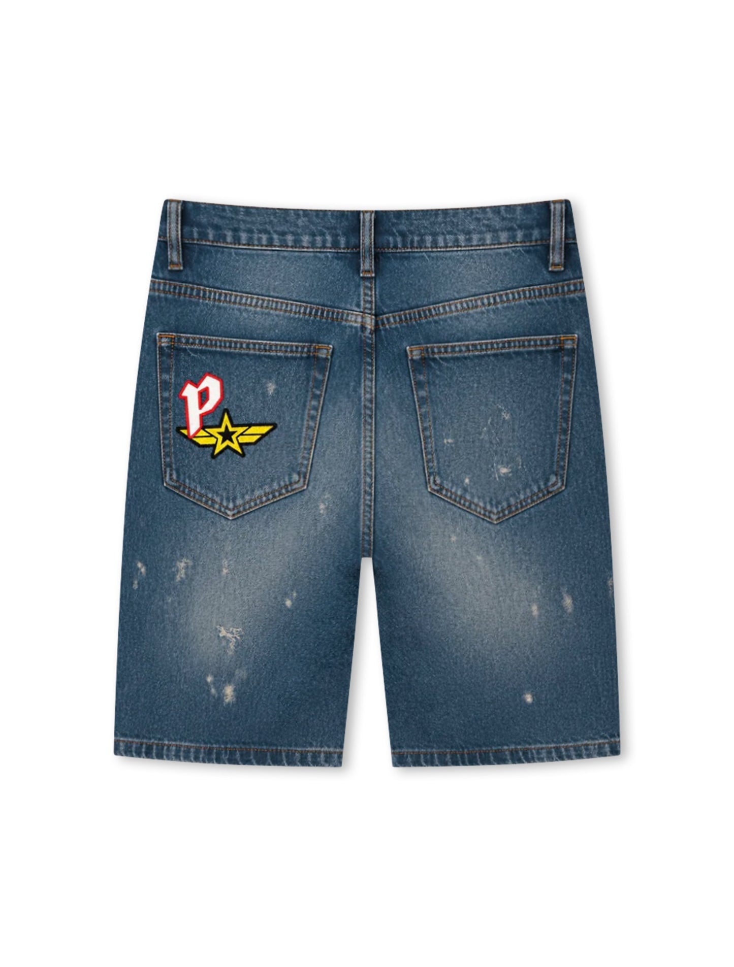 Paradise Lost Paradise Patchwork Shorts - Blue