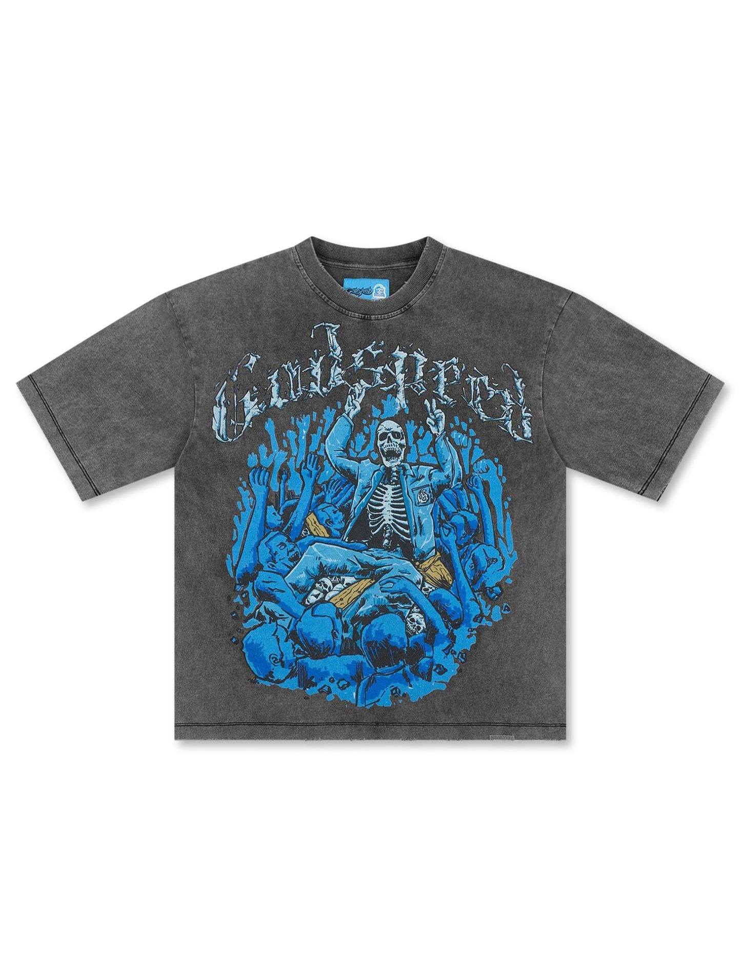 Godspeed Crowd Surf Boxy Tee - Grey Wash