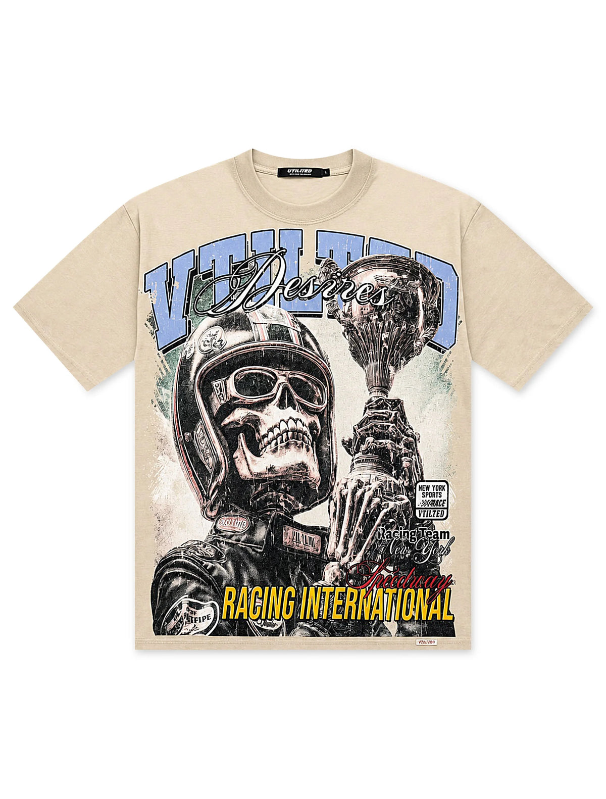 Vtilted Conquer Tee - Cream