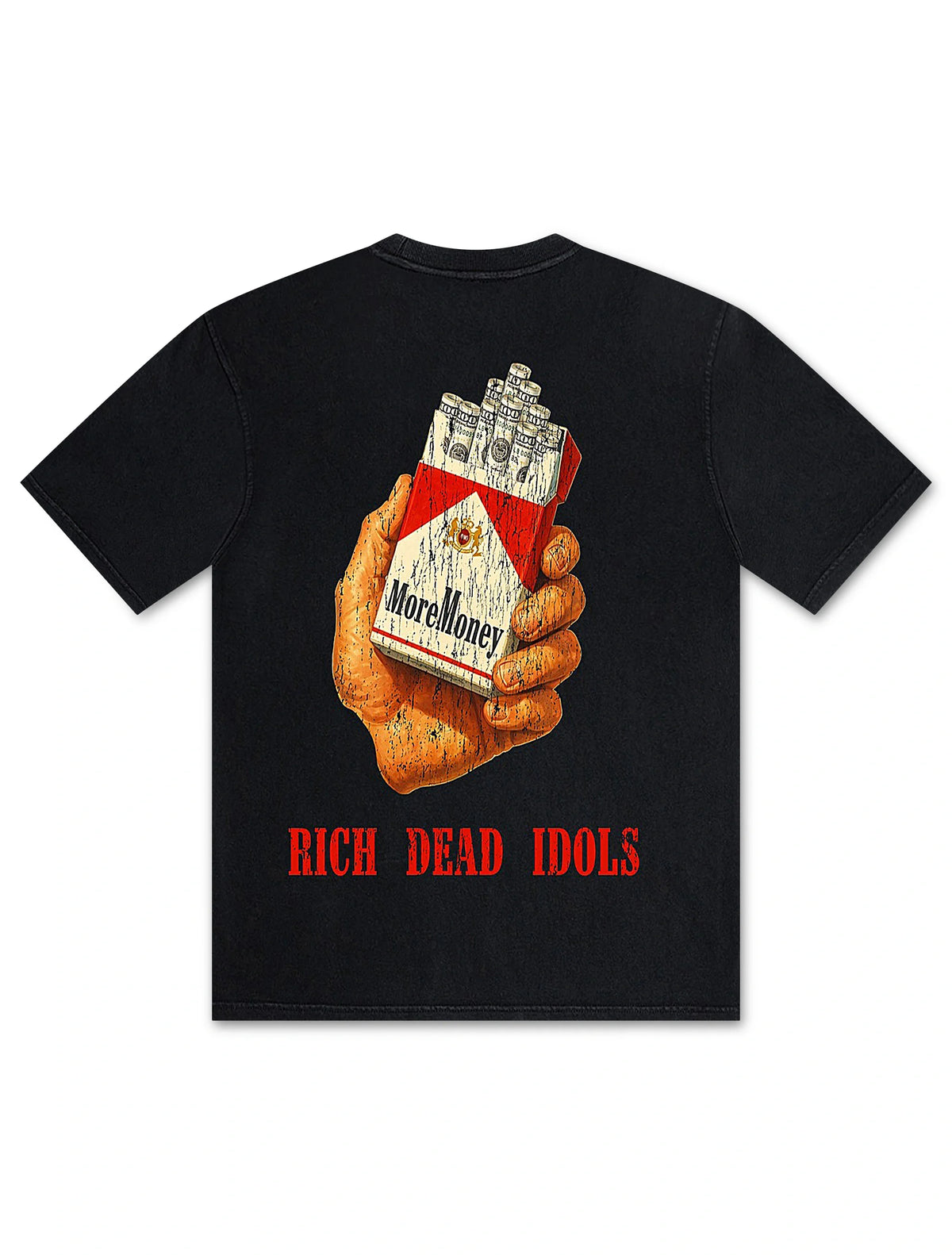Rich Dead Idols More Money Tee - Black