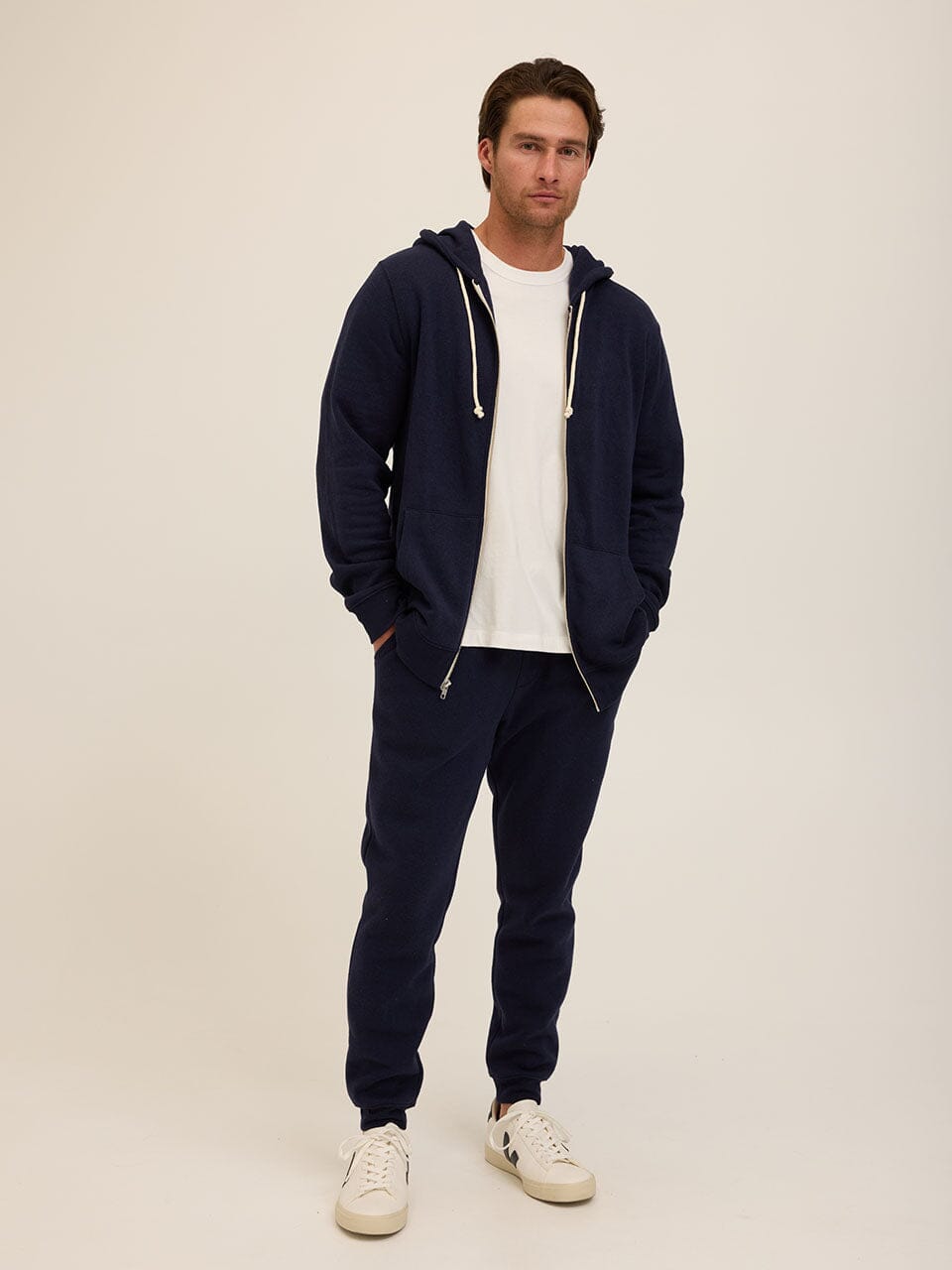 Triblend Zip Fleece Hoodie