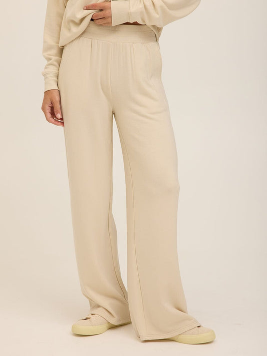 Esmeralda Feather Fleece Wide Leg Pant