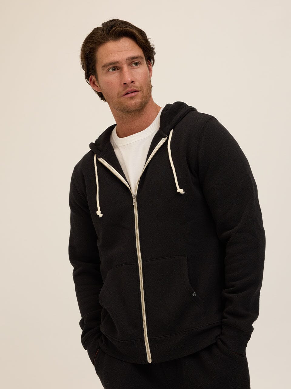Triblend Zip Fleece Hoodie