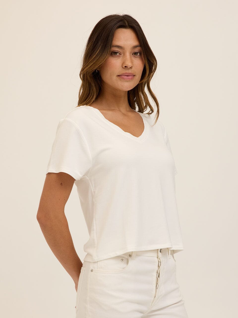 Bettine Modal Terry V-Neck Tee