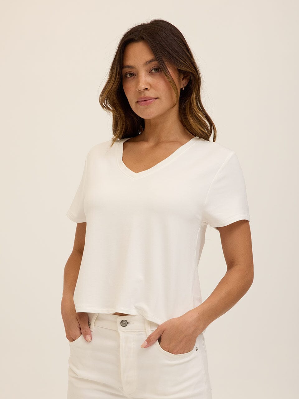 Bettine Modal Terry V-Neck Tee