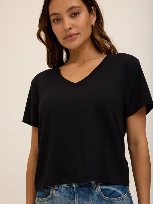 Bettine Modal Terry V-Neck Tee