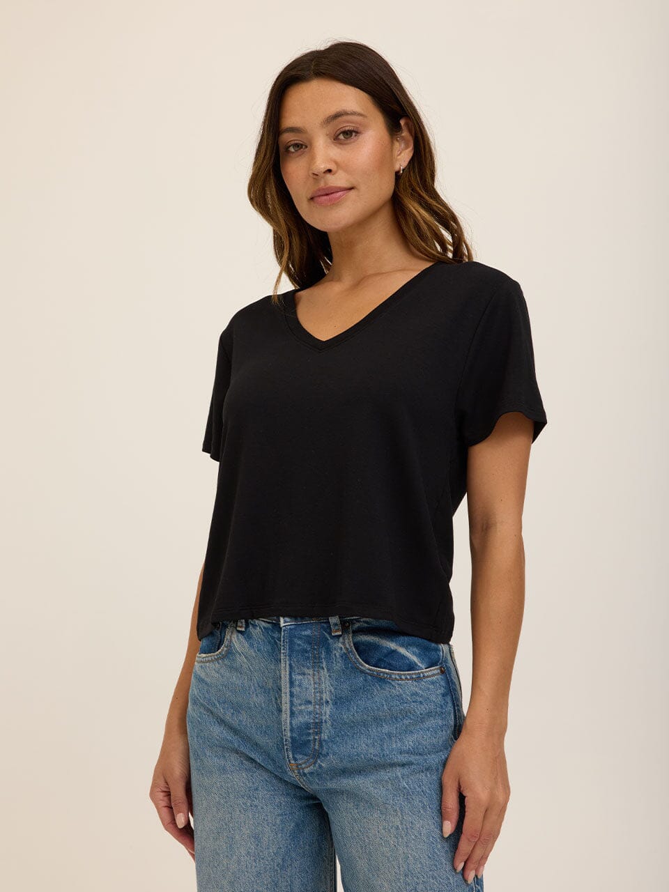 Bettine Modal Terry V-Neck Tee