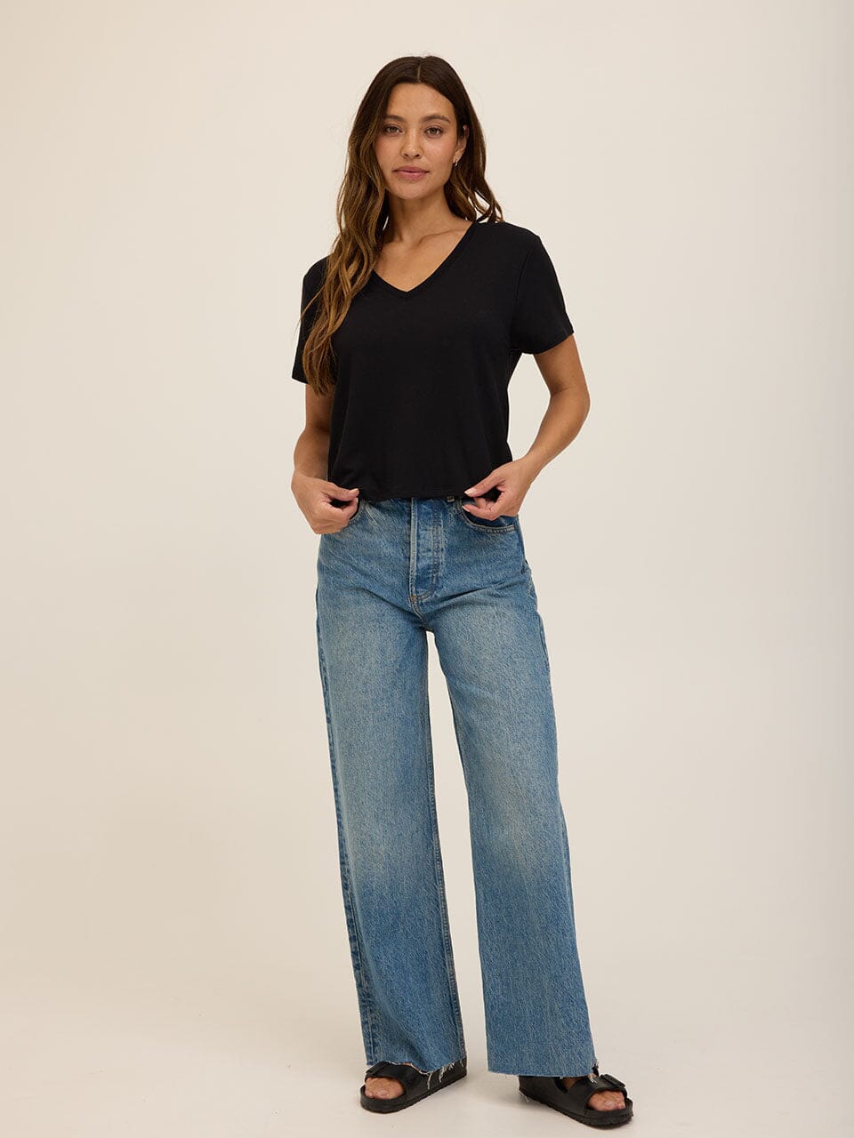 Bettine Modal Terry V-Neck Tee