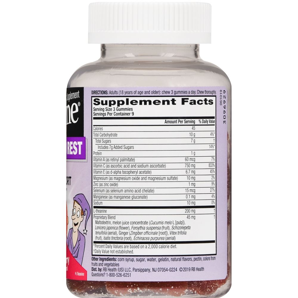 Airborne + Good Rest Immune Support Supplement vitamins 27 Gummies