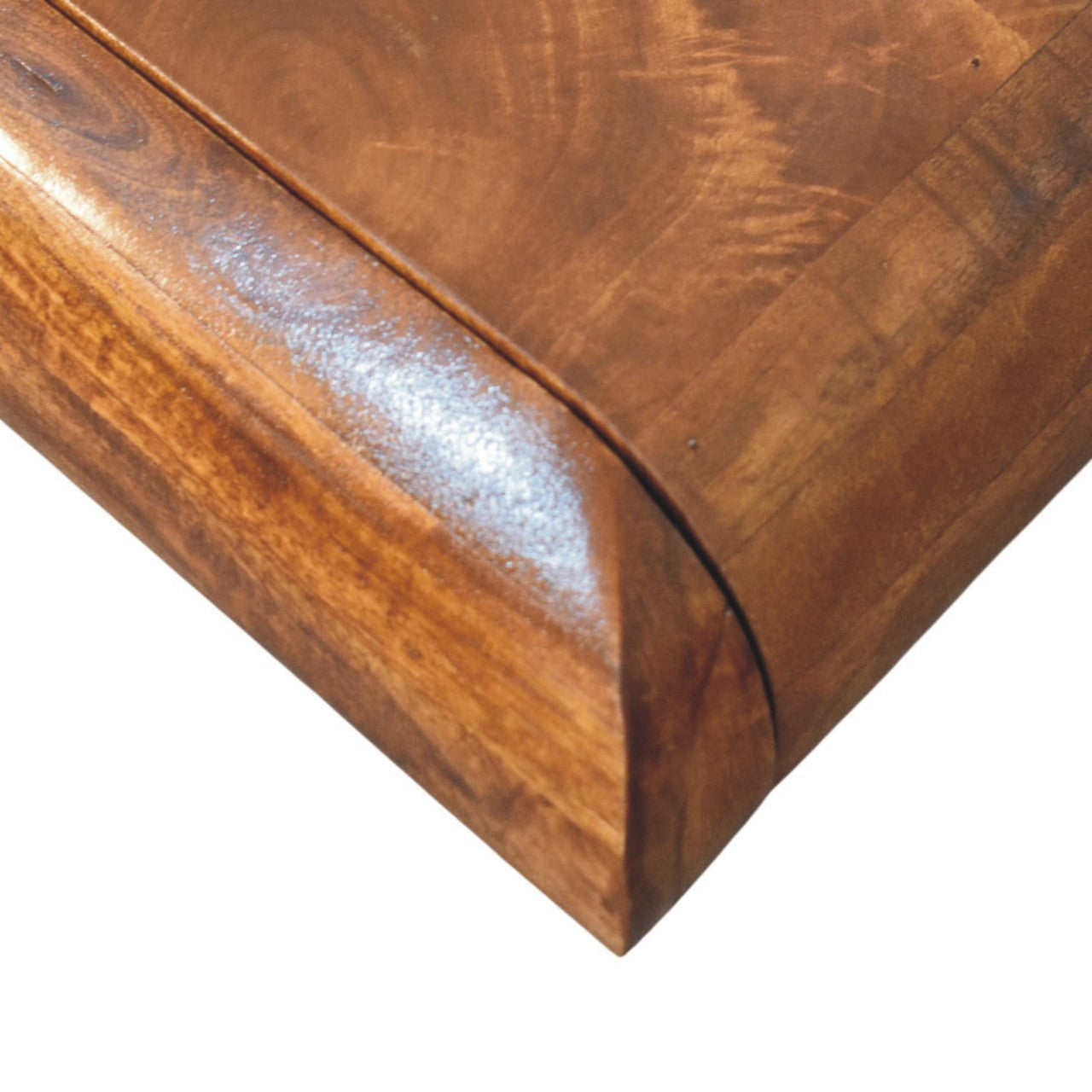 Solid Wood Solis Linear Console 3 Drawers brown