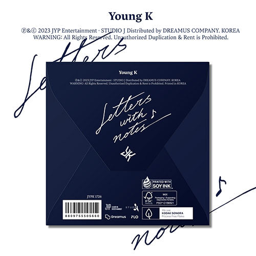 Day6 Young K - Letters With Notes (Digipack Ver.)