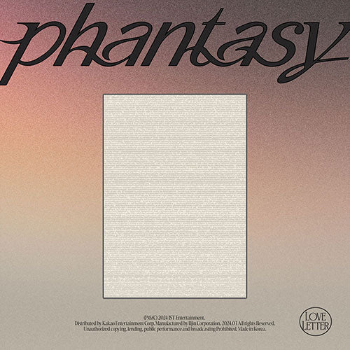 The Boyz 2nd Full Album  - Phantasy Pt.3 Love Letter