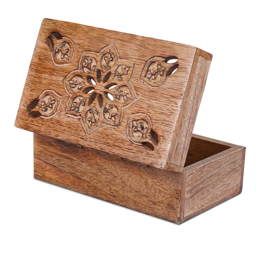 Serena Wooden Handmade Boxes in Medium Burnt