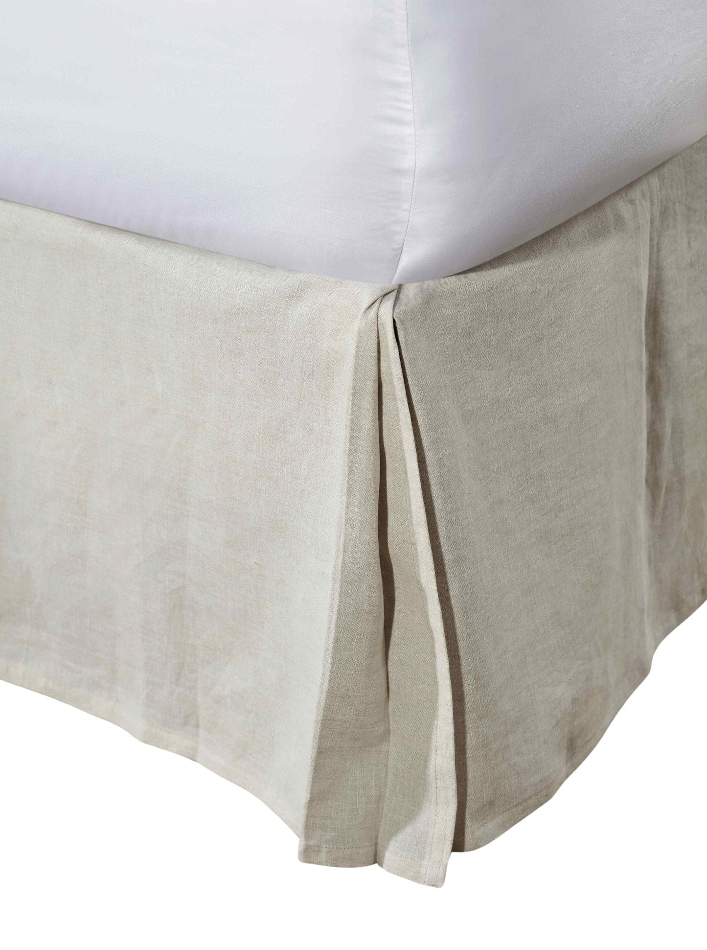 Zurich European Linen Box Pleat Bed Skirt