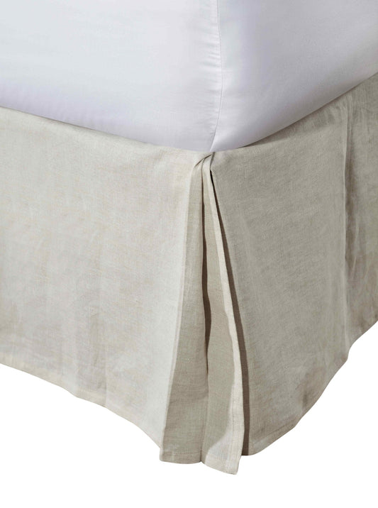 Zurich European Linen Box Pleat Bed Skirt