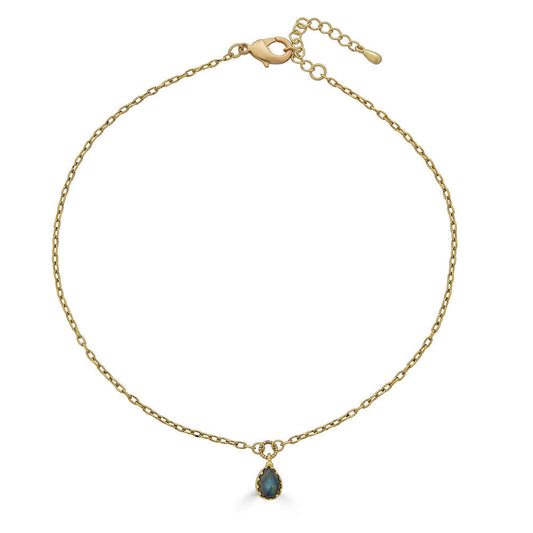 Labradorite Prong Pendant Necklace