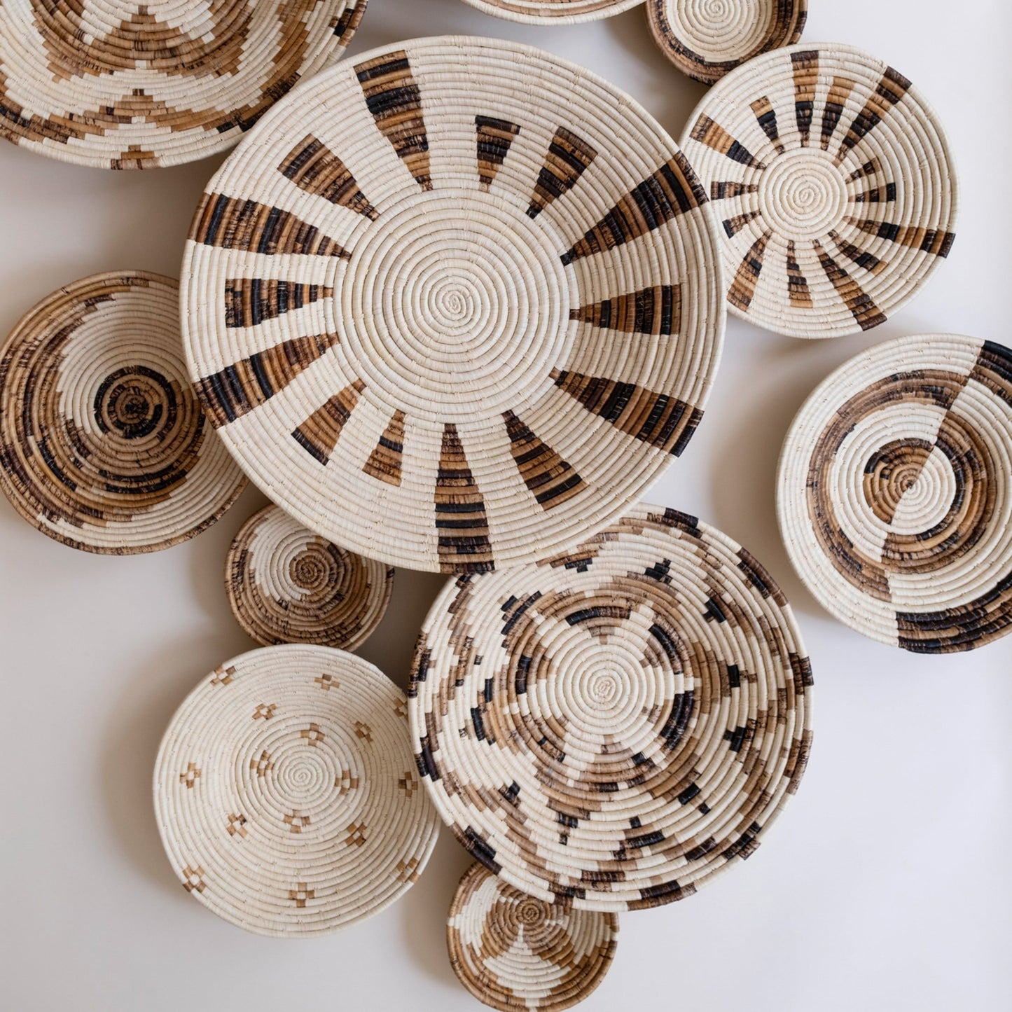 Large Layered Petal Basket ~ Banana Fiber - Osadia Concept Store