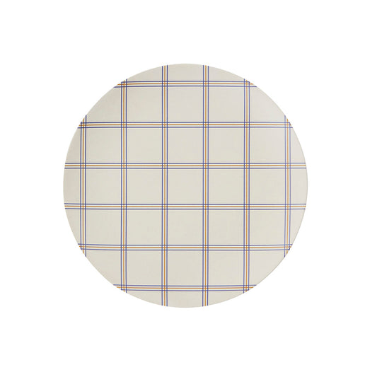 Grid Small Tray in Optic Blue