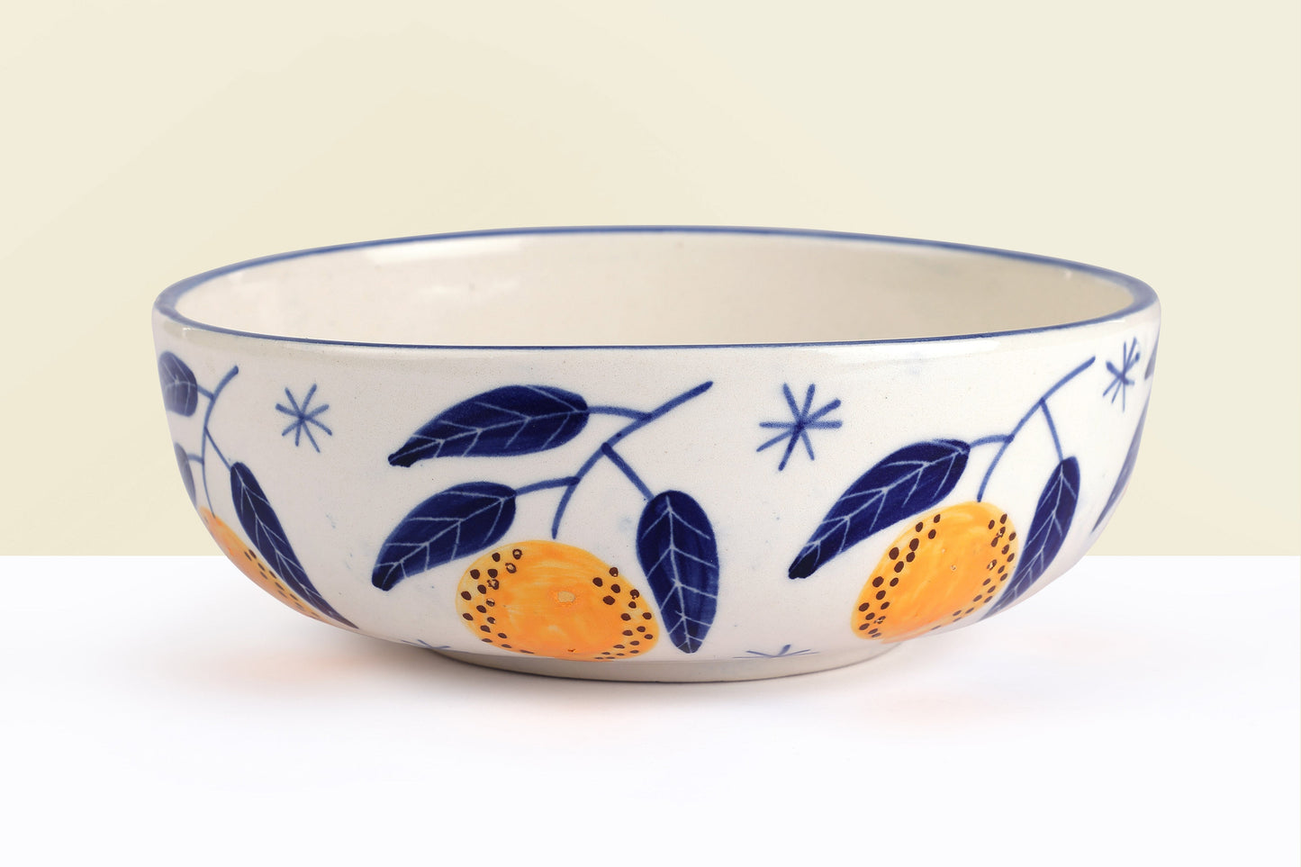 Italian Lemon Bowl, yellow - 2.5x7 Inches ( Set of 4 )