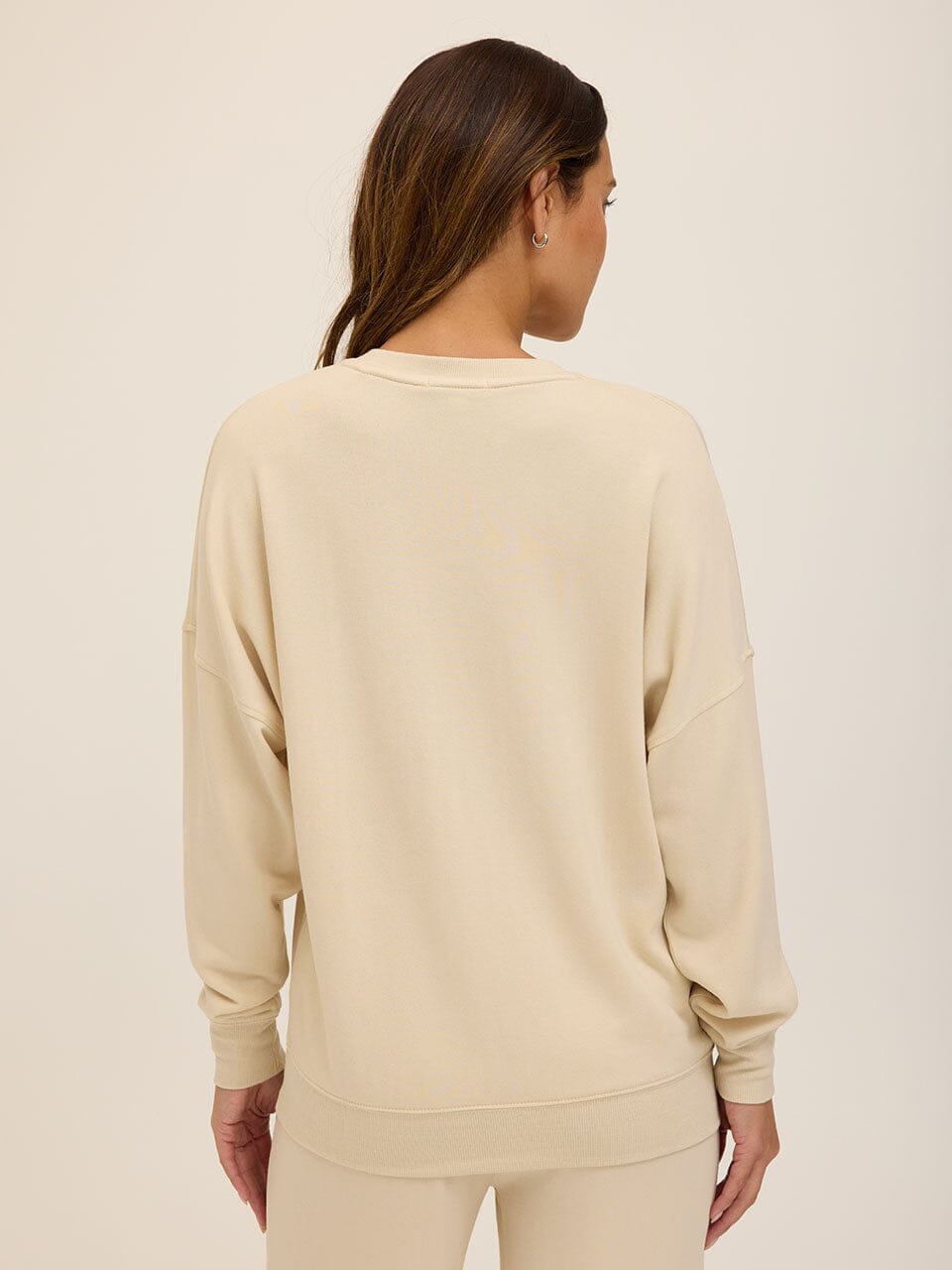 Cathy Boyfriend Feather Fleece Pullover