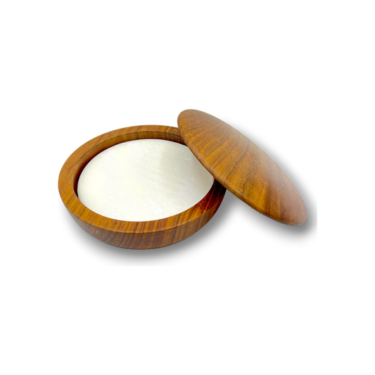 Simpsons Large Wooden Soap Bowl with Shaving Soap