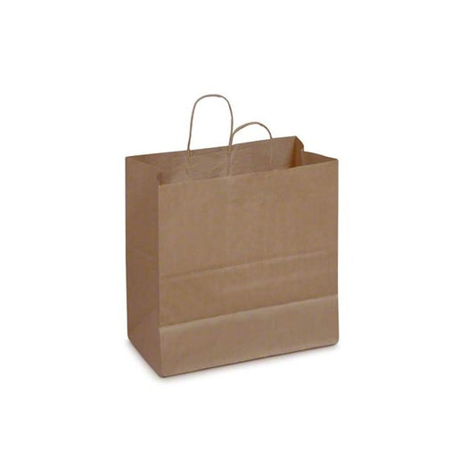 Duro Jr. Mart Shopping Bag 65# 100% Recycled Natural Kraft - 87523 (QTY:250)