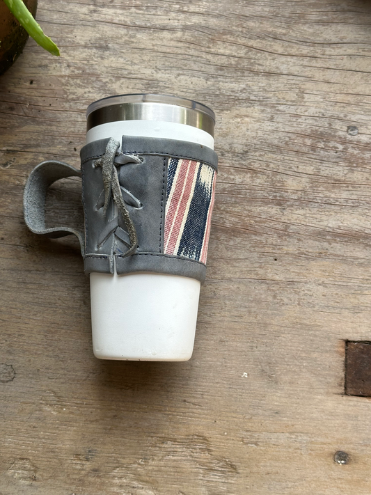 Coffee Sleeve - Cemento Pink and Blue