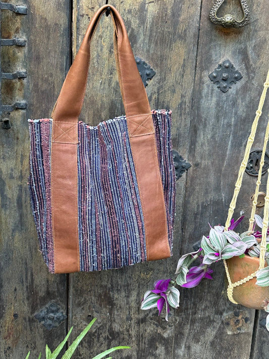 Wanderer Tote - Woven and Brown