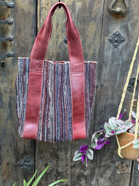 Wanderer Tote - Woven and Pomegranate