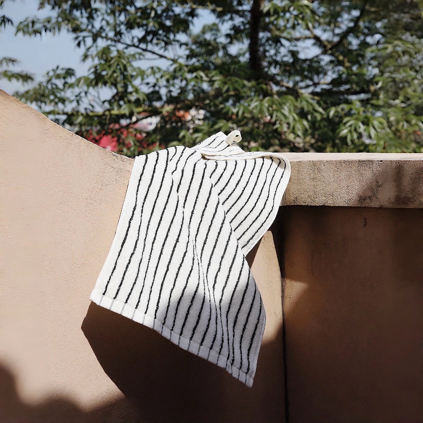 Scandi Retro Striped Cotton Bath Towel, 100% Cotton Ultra Plush & Soft