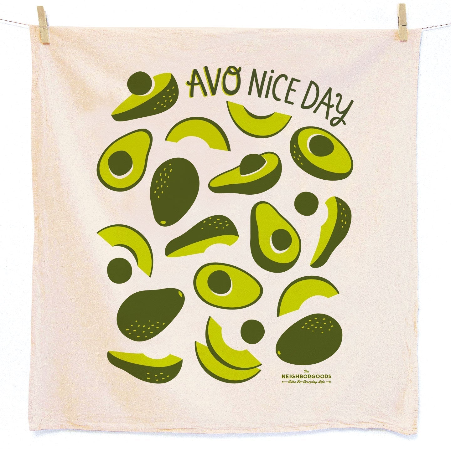 Avocado Tea Towel and Pot Holder Set
