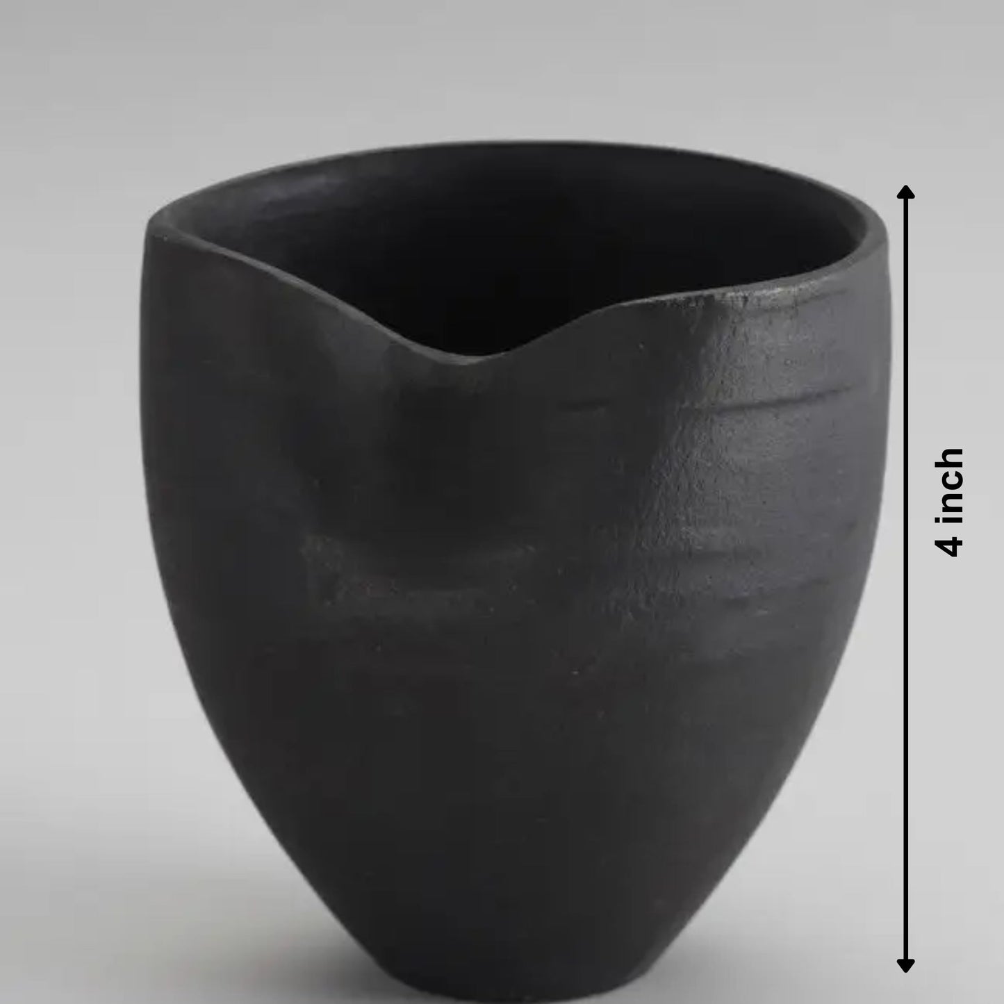 Minimal Black Aluminum Vase | Modern Matte Décor