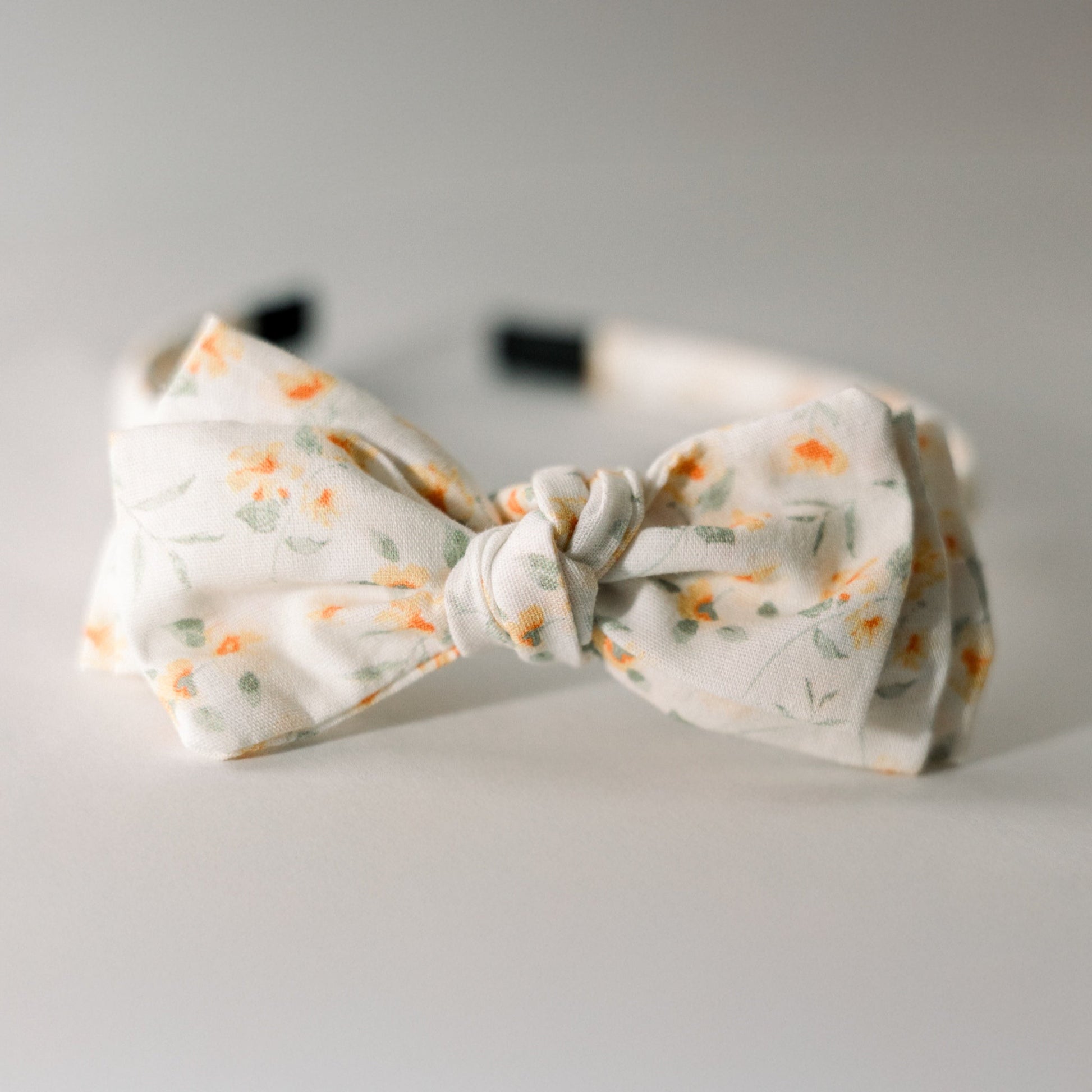 Three Little Bows Headband- Lemon Blossoms - Osadia Concept Store