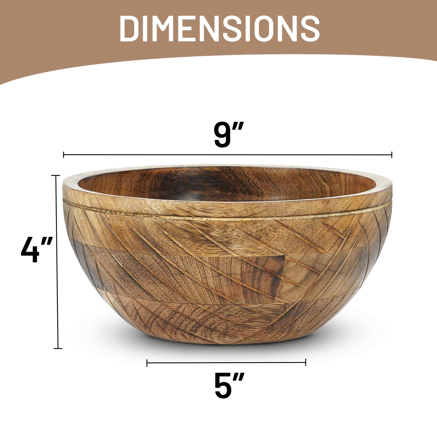 Jai Valley Mangowood Decorative Bowls