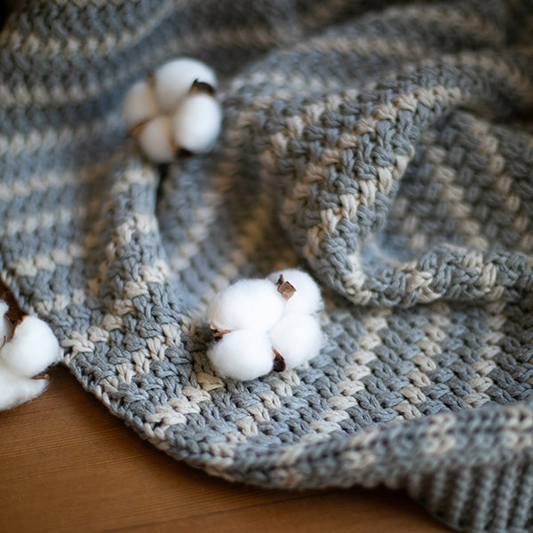 Tara Organic Cotton Knit Throw Blanket