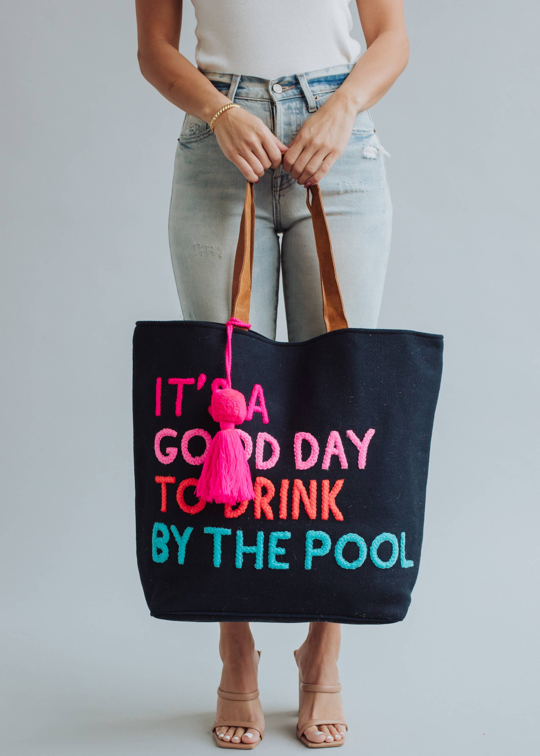 Navy Poolside Bliss Tote - Osadia Concept Store