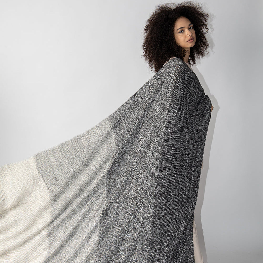 Zac Organic Cotton Knit Throw Blanket